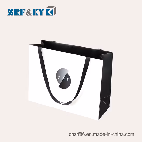 재활용 여성용 토트백 화이트/브라운/블랙/그린/아트/크래프트지/코팅지봉투, 의류쇼핑백/의류/선물용